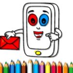 Mobile Phone Coloring Book